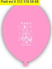 12 inc its'a boy pembe balon