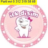 �lk di�im taba�� pembe k�z bebek parti malzemesi 8 adet